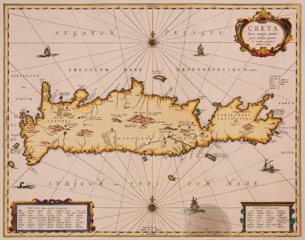 mapa Creta