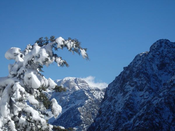 montañas blancas invierno