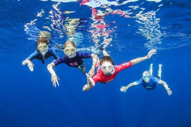 snorkel con niños